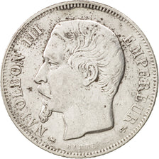 Coin, France, Napoleon III, Napoléon III, Franc, 1856, Lyon, EF(40-45), Silver