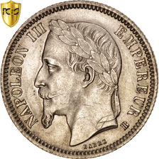 Moneda, Francia, Napoleon III, Napoléon III, Franc, 1868, Strasbourg, PCGS