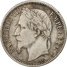 Coin, France, Napoleon III, Napoléon III, Franc, 1868, Strasbourg, EF(40-45)