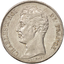Coin, France, Charles X, Franc, 1829, Bordeaux, AU(55-58), Silver, KM:724.7