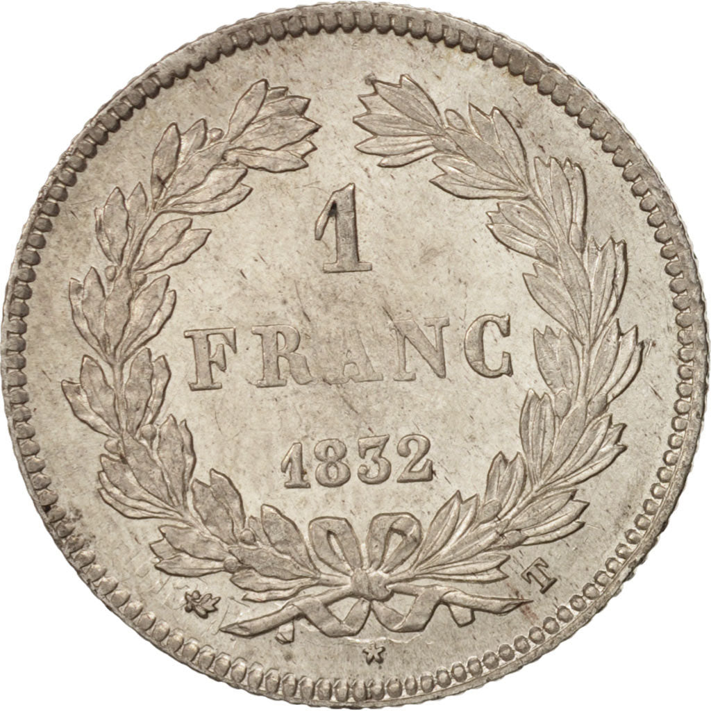 Munten, Frankrijk, Louis-Philippe, Franc, 1832, Nantes, PR, Zilver, KM:748.12