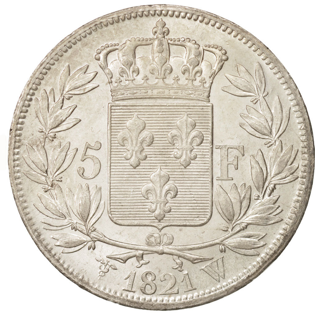 Monnaie, France, Louis XVIII, Louis XVIII, 5 Francs, 1821, Lille, SUP, Argent