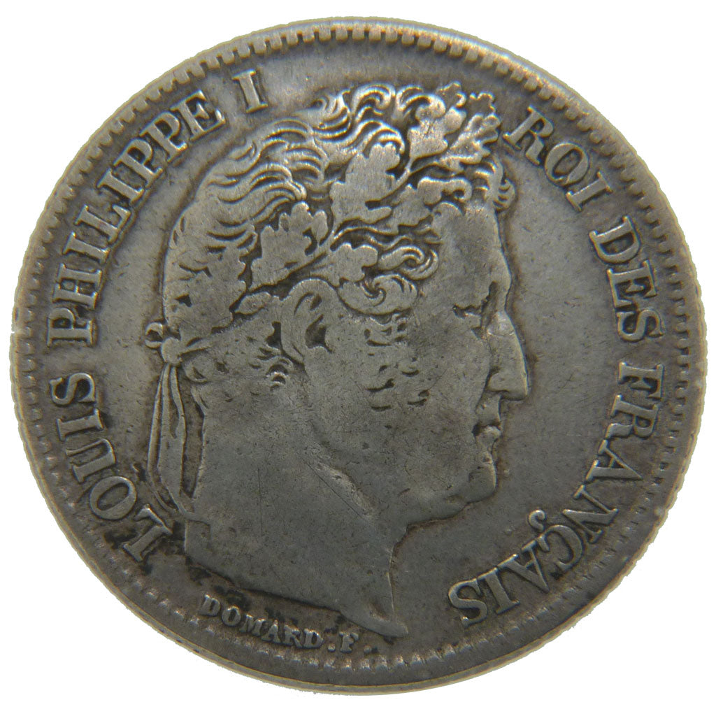 FRANCE, Louis-Philippe, Franc, 1832, Rouen, KM #748.2, VF(30-35), Silver,...
