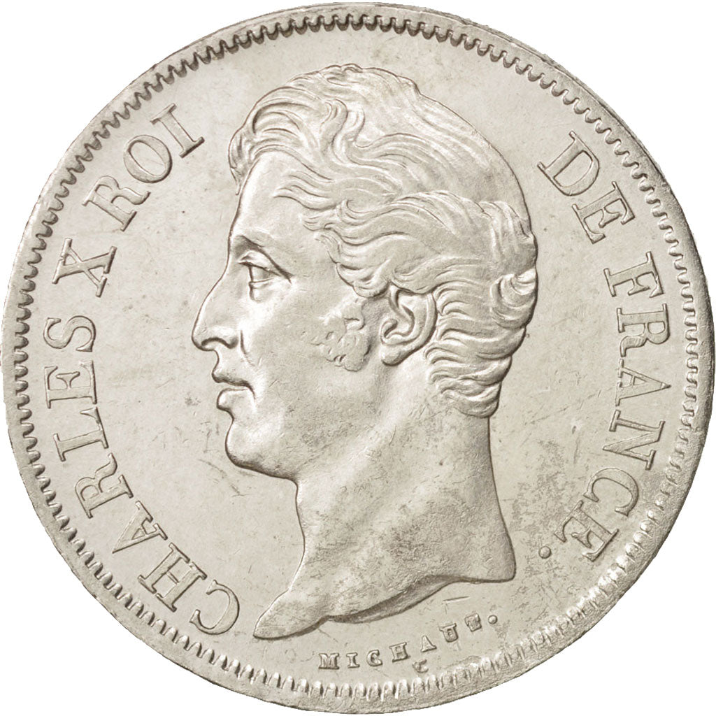 France, Charles X, 5 Francs, 1829, Rouen, AU(50-53), Silver, KM:728.2