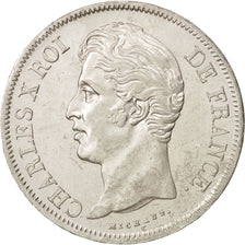 France, Charles X, 5 Francs, 1829, Rouen, AU(50-53), Silver, KM:728.2