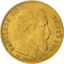 France, Napoleon III, 5 Francs petit module, 1854, Paris, TTB+, Or, Gadoury:783