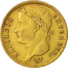 France, Napoléon I, 20 Francs, 1812, Lille, TTB, Or, KM:695.10, Gadoury:1025