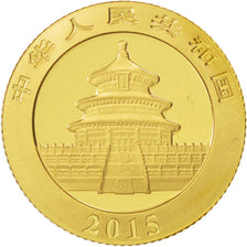CHINA, PEOPLE'S REPUBLIC, 50 Yuan Panda, 2015, MS(65-70), Gold