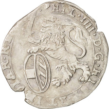 Spanish Netherlands, FLANDERS, Escalin, 1628, Bruges, EF(40-45), Silver, KM:31