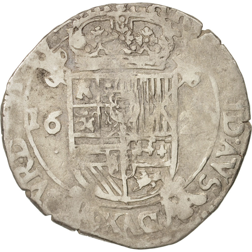 Spanish Netherlands, TOURNAI, Escalin, 162[-], VF(20-25), Silver, GH:333-9