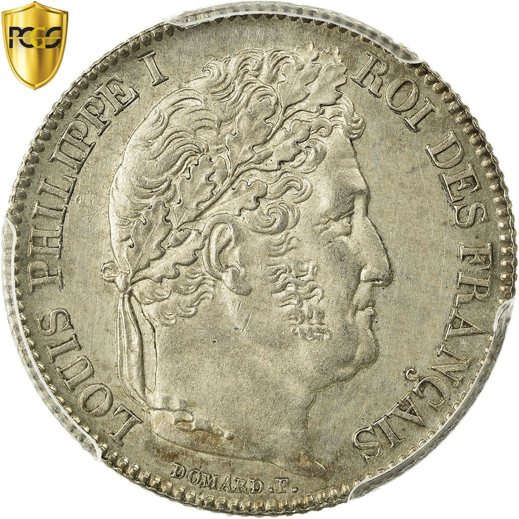 Coin, France, Louis-Philippe, Franc, 1847, Paris, PCGS, MS62, MS(60-62), Silver