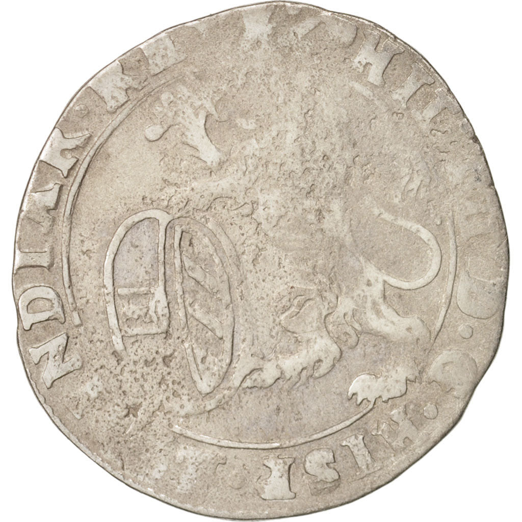 Paesi Bassi Spagnoli, BRABANT, Philip IV, Escalin, 1624, Antwerp, MB, Argento...