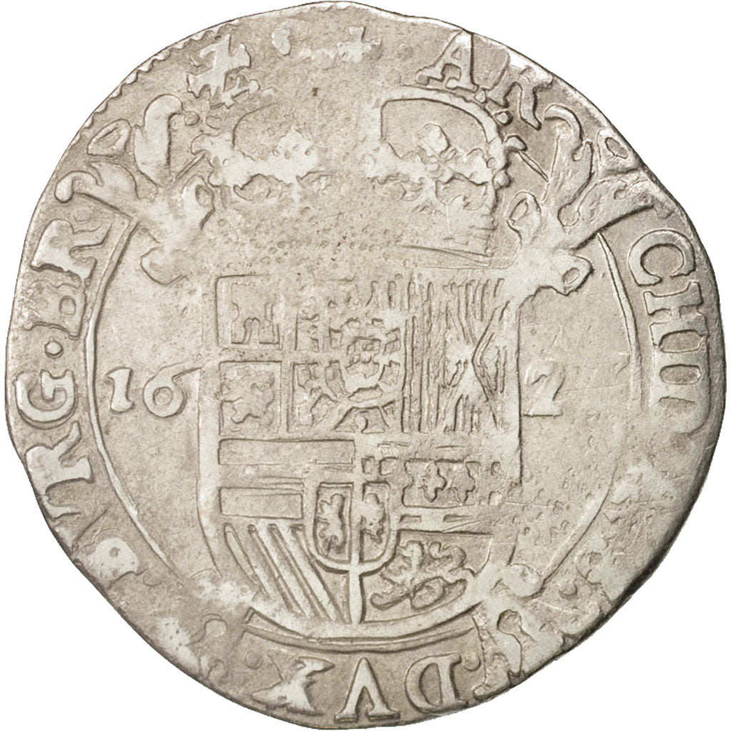 Spanish Netherlands, BRABANT, Escalin, 1623, Brussels, VF(20-25), KM:52.3