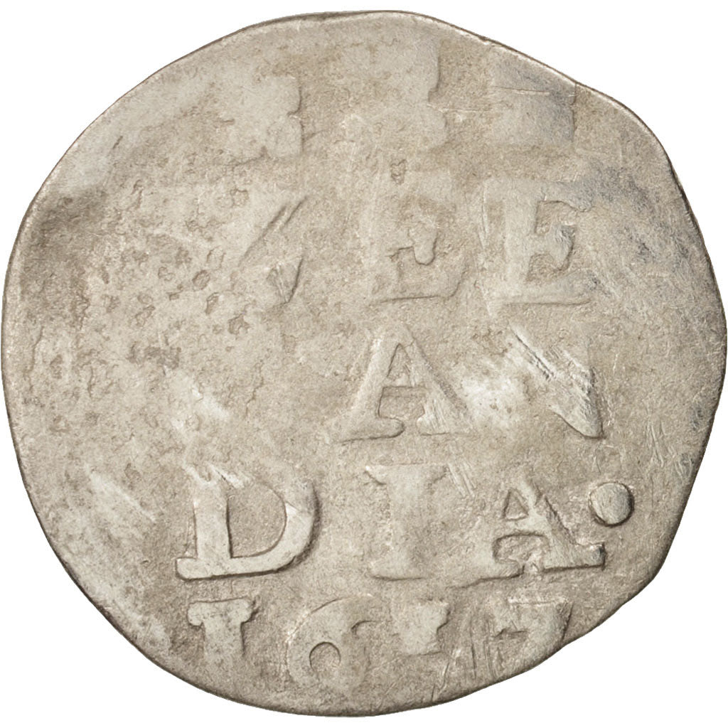 Netherlands, ZEELAND, 2 Stuiver, 16[--], VG(8-10), Silver
