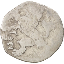 Netherlands, OVERYSSEL, 2 Stuiver, 161[-], F(12-15), Silver