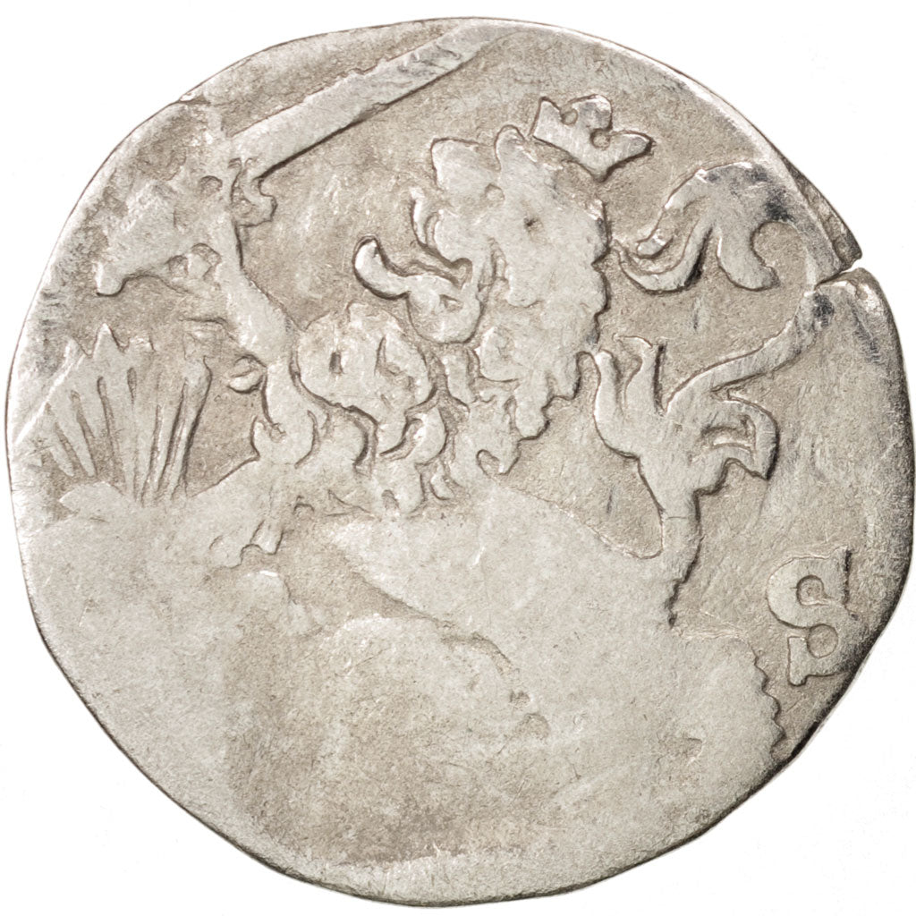 Netherlands, OVERYSSEL, 2 Stuivers, 1618, Zwolle, F(12-15), Silver, KM:19.1