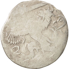 Netherlands, HOLLAND, 2 Stuivers, 1616, VG(8-10), Silver, KM:27