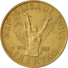 Chile, 5 Pesos, 1985, Santiago, VZ, Aluminum-Bronze, KM:217.1