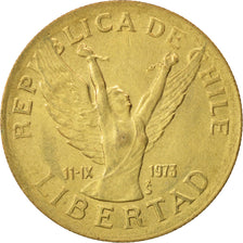 Münze, Chile, 10 Pesos, 1989, Santiago, VZ+, Aluminum-Bronze, KM:218.2