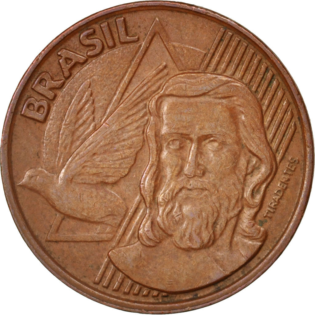 Moneta, Brasile, 5 Centavos, 2001, SPL-, Acciaio placcato rame, KM:648