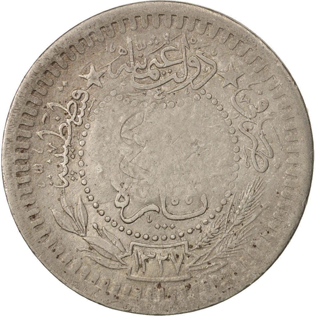 HEJAZ, Al Husain Ibn Ali, 40 Para, 1916 (1327//8), EF(40-45), KM:5
