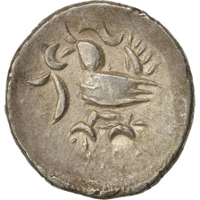 Moneda, Camboya, Norodom I, 2 Pe, 1/2 Fuang, 1847, MBC, Plata, KM:7.2