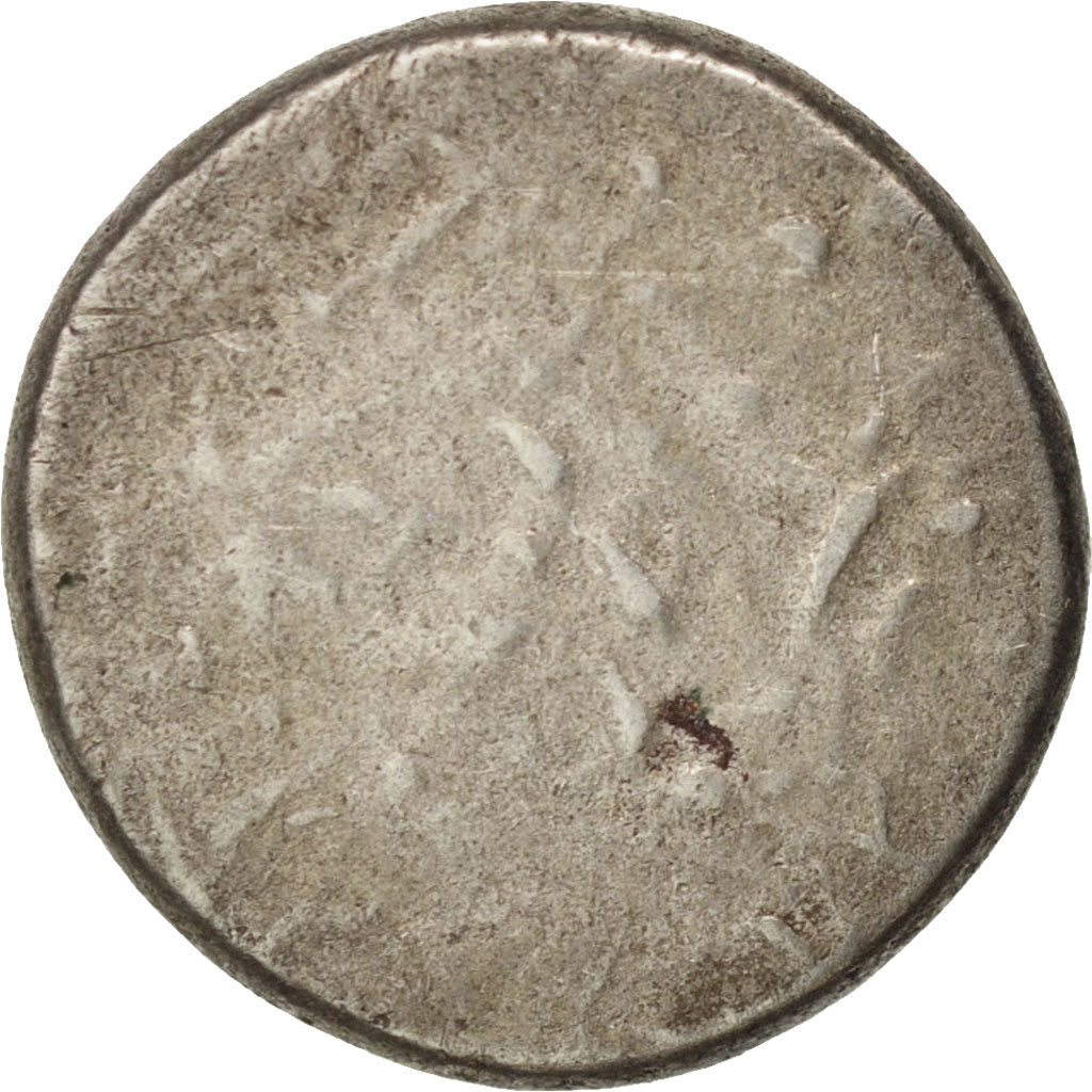 Cambodia, Norodom I, 2 Pe, 1/2 Fuang, 1847-1860, AU(50-53), Silver, KM:7.2