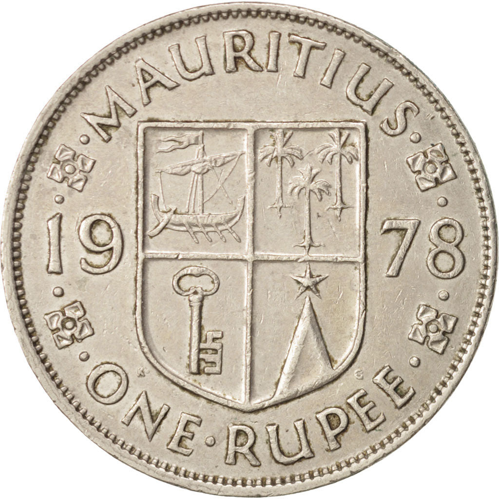 Münze, Mauritius, Elizabeth II, Rupee, 1978, SS, Copper-nickel, KM:35.1