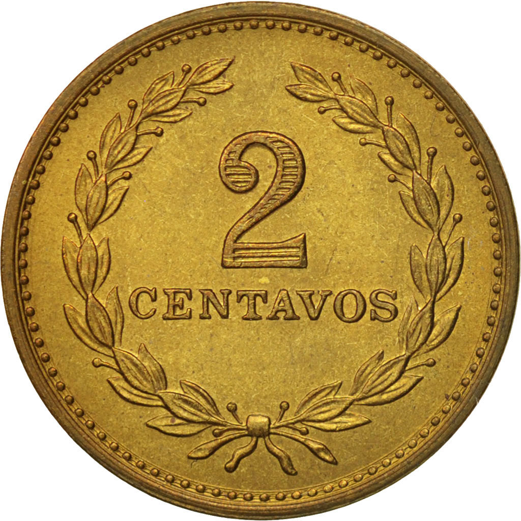 El Salvador, 2 Centavos, 1974, British Royal Mint, England, MS(60-62), KM:147
