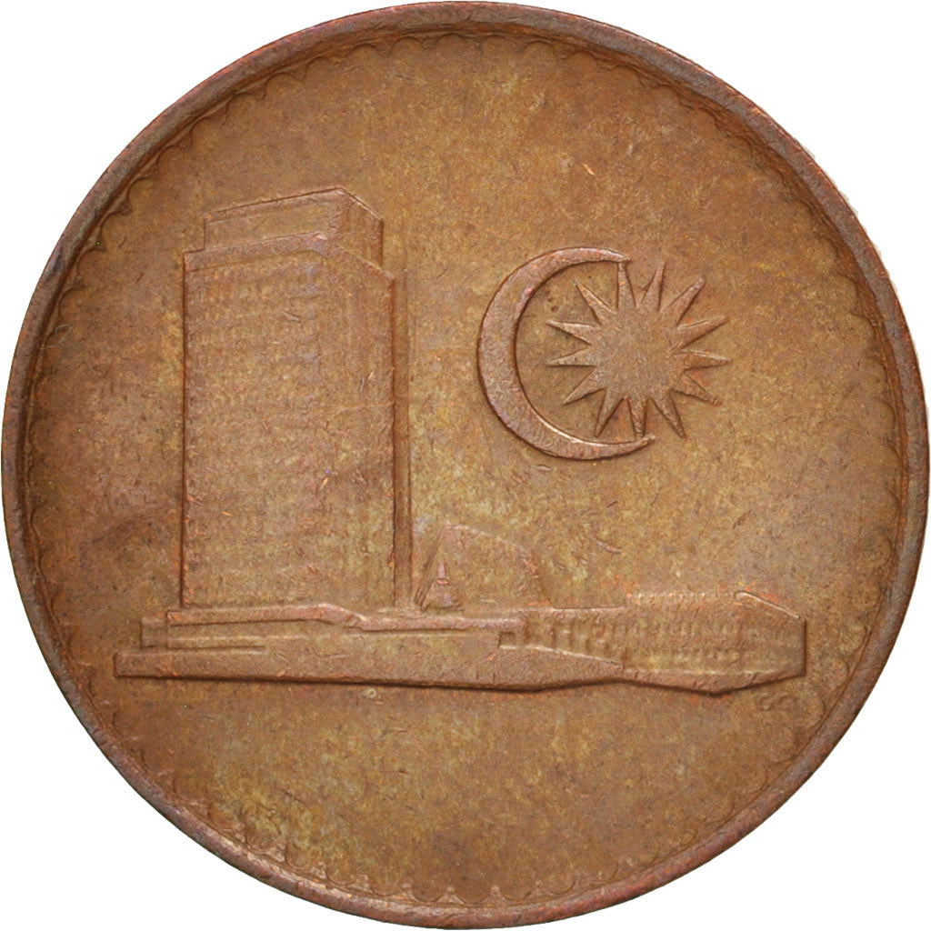 Munten, Maleisië, Sen, 1988, ZF+, Copper Clad Steel, KM:1a