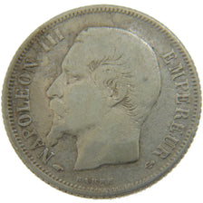 FRANCE, 1 Franc, 1859, Paris, VF(20-25), Silver, Gadoury #460, 4.90