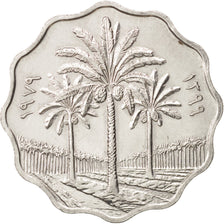 Iraq, 10 Fils, 1974, AU(55-58), Stainless Steel, KM:126a
