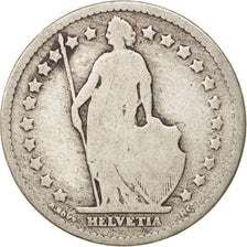 Switzerland, Franc, 1876, Bern, VG(8-10), Silver, KM:24