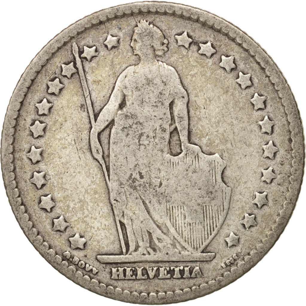 Switzerland, Franc, 1900, Bern, F(12-15), Silver, KM:24