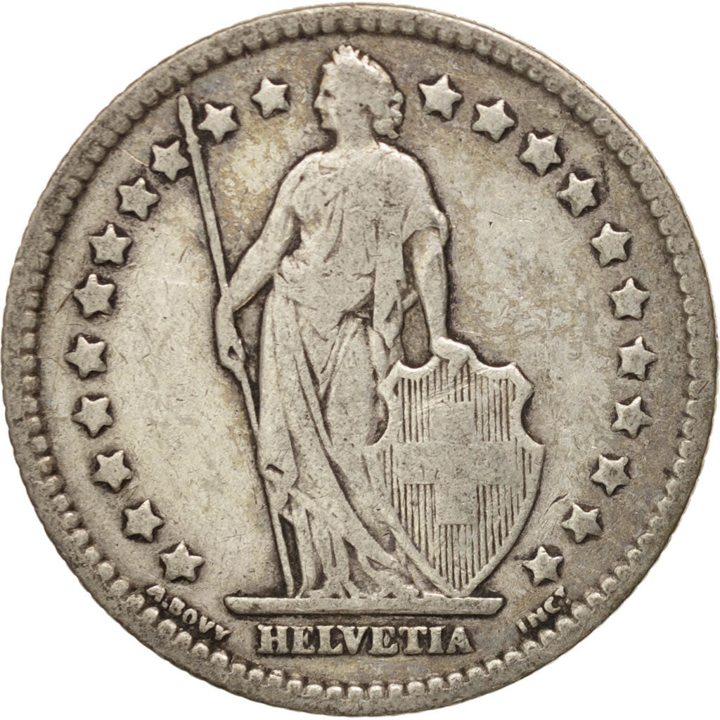 Switzerland, Franc, 1911, Bern, VF(20-25), Silver, KM:24