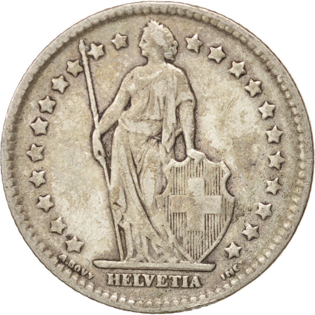 Switzerland, Franc, 1911, Bern, VF(30-35), Silver, KM:24