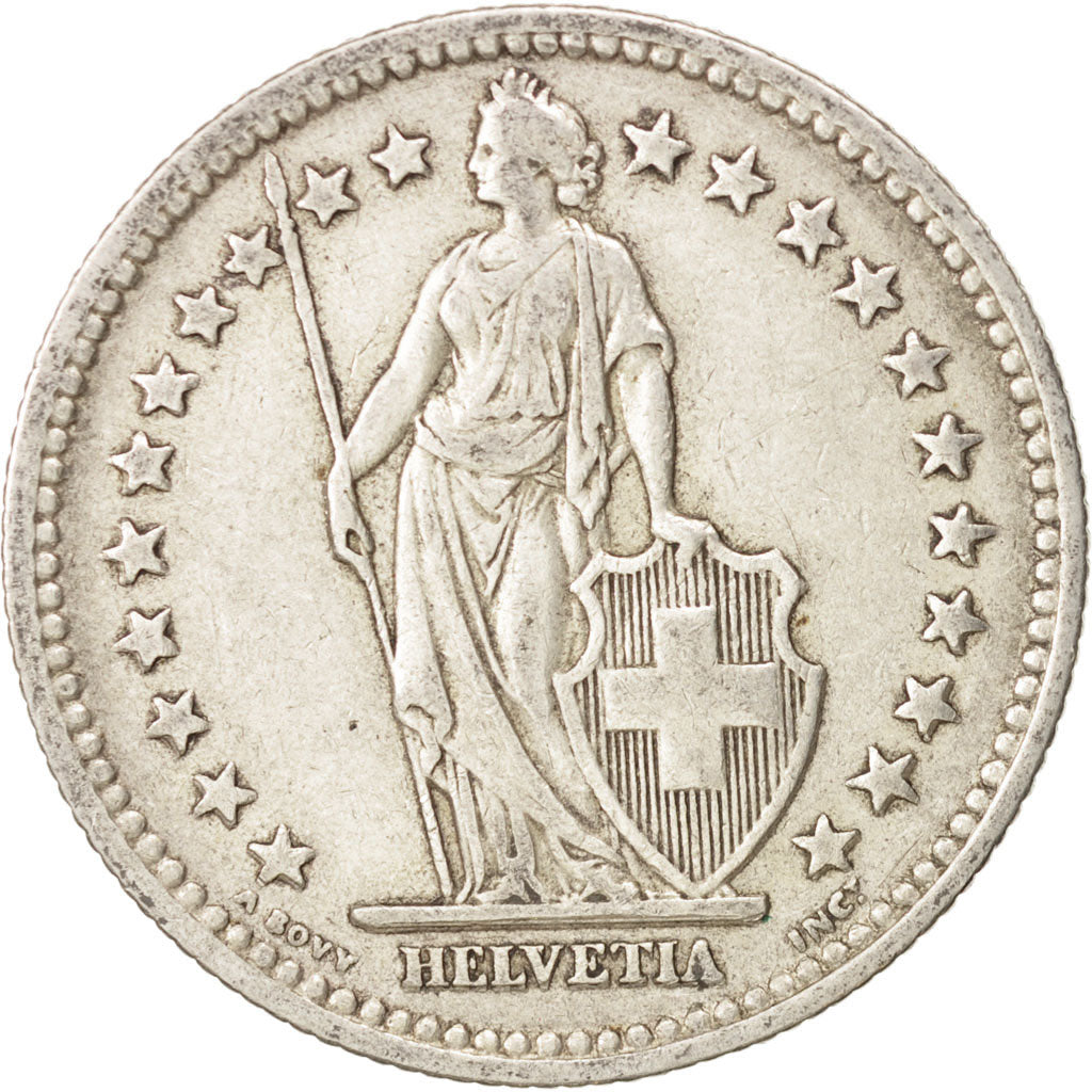 Switzerland, 2 Francs, 1941, Bern, EF(40-45), Silver, KM:21