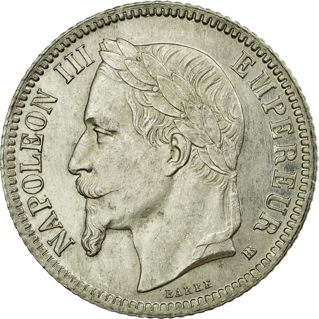 Moneta, Francja, Napoleon III, Napoléon III, Franc, 1866, Strasbourg
