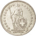 Switzerland, 2 Francs, 1939, Bern, AU(50-53), Silver, KM:21
