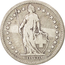 Switzerland, 2 Francs, 1878, Bern, VF(20-25), Silver, KM:21