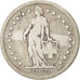 Switzerland, 2 Francs, 1878, Bern, VF(20-25), Silver, KM:21