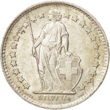 Coin, Switzerland, 1/2 Franc, 1945, Bern, AU(55-58), Silver, KM:23
