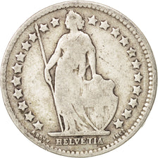 Coin, Switzerland, 1/2 Franc, 1908, Bern, F(12-15), Silver, KM:23