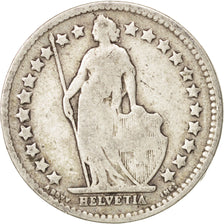 Monnaie, Suisse, 1/2 Franc, 1908, Bern, B+, Argent, KM:23