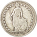 Moneta, Svizzera, 1/2 Franc, 1908, Bern, B+, Argento, KM:23