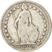 Coin, Switzerland, 1/2 Franc, 1908, Bern, F(12-15), Silver, KM:23