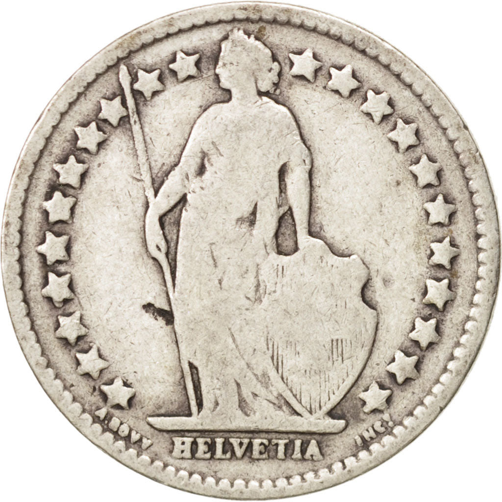 Switzerland, 1/2 Franc, 1906, Bern, F(12-15), Silver, KM:23