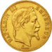 France, Napoleon III, 100 Francs, 1866, Strasbourg, AU(55-58), Gold, KM:802.2