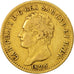 ITALIAN STATES, SARDINIA, Carlo Felice, 20 Lire, 1826, Torino, VF(30-35), Gold