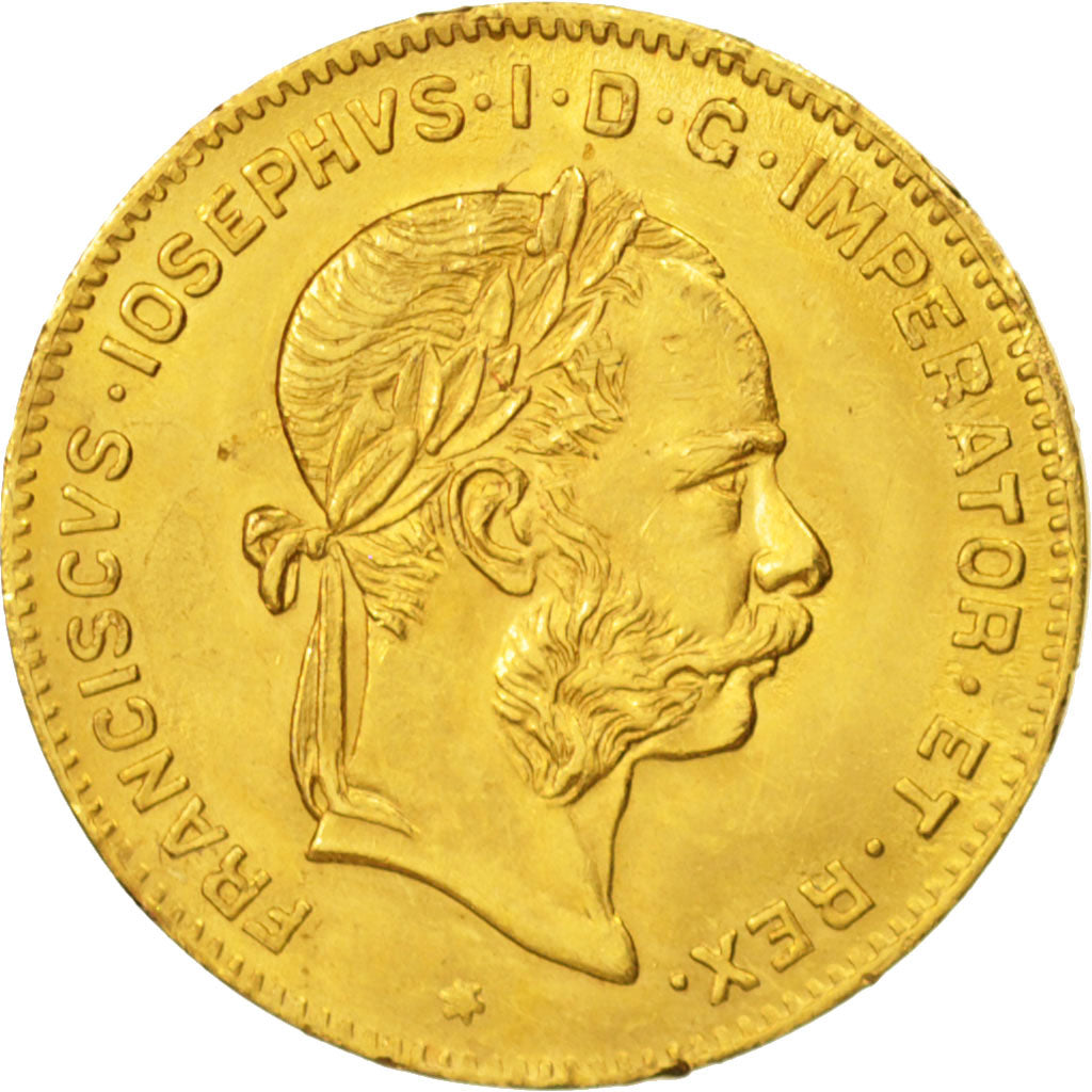 Österreich, Franz Joseph I, 4 Florin 10 Francs, 1892, VZ, Gold, KM:2260